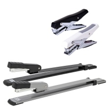 DELI 0334 Long Arm Stapler Pliers Stapler - Black/Gray Metal Structure Paper Sewing Machine for Office Stationery