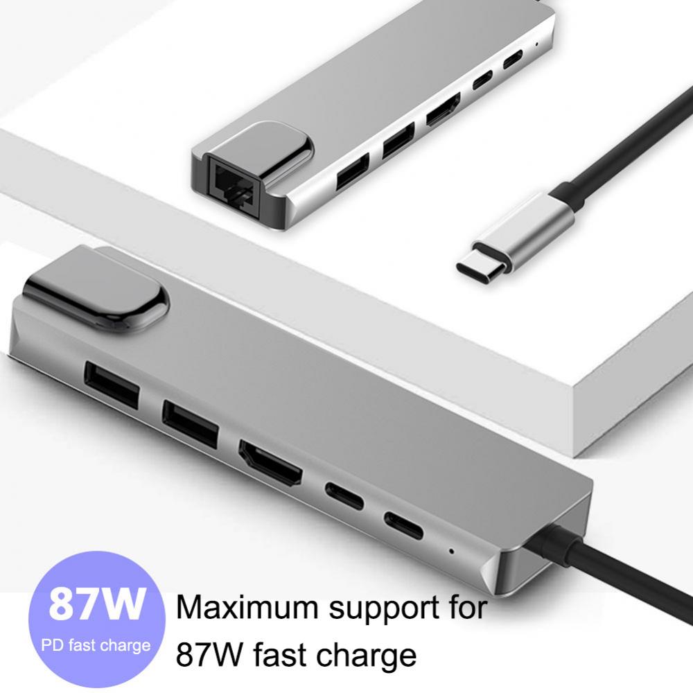 6 في 1 USB-C إلى 4K HD Ethernet