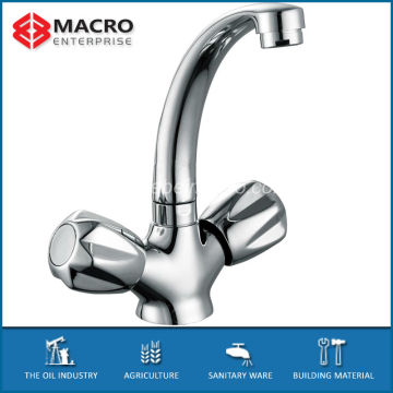 luxury double handle wash basin water mixer