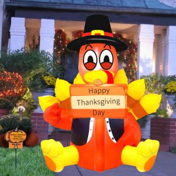 Inflatable Thanksgiving Decorations: Indoor and Outdoor Turkey Décor