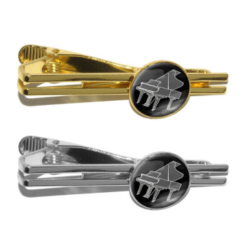 Unique Novelty Piano Player Tie Clip