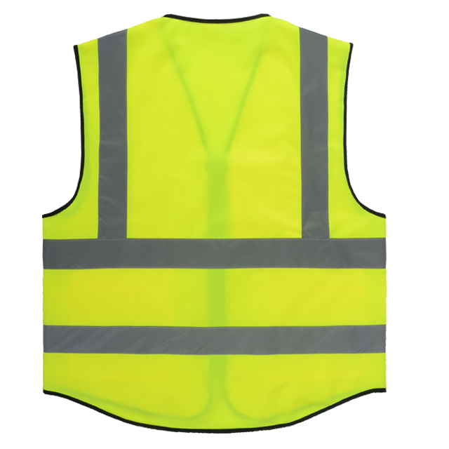 Safety vest with clear pocket
