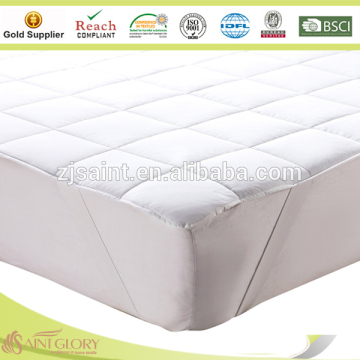 Anti allergy mattress pad polyester fill mattress pad