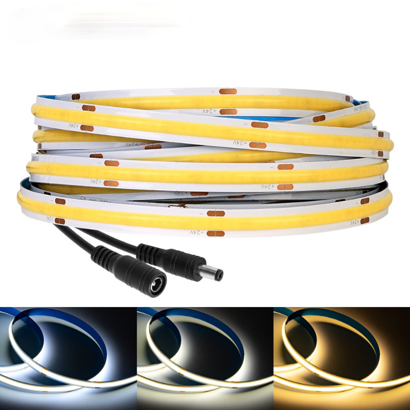 Light strips led 512 luces led 12v Lamp WARM WHITE Led Lights Cob Strip Light  Factory Price