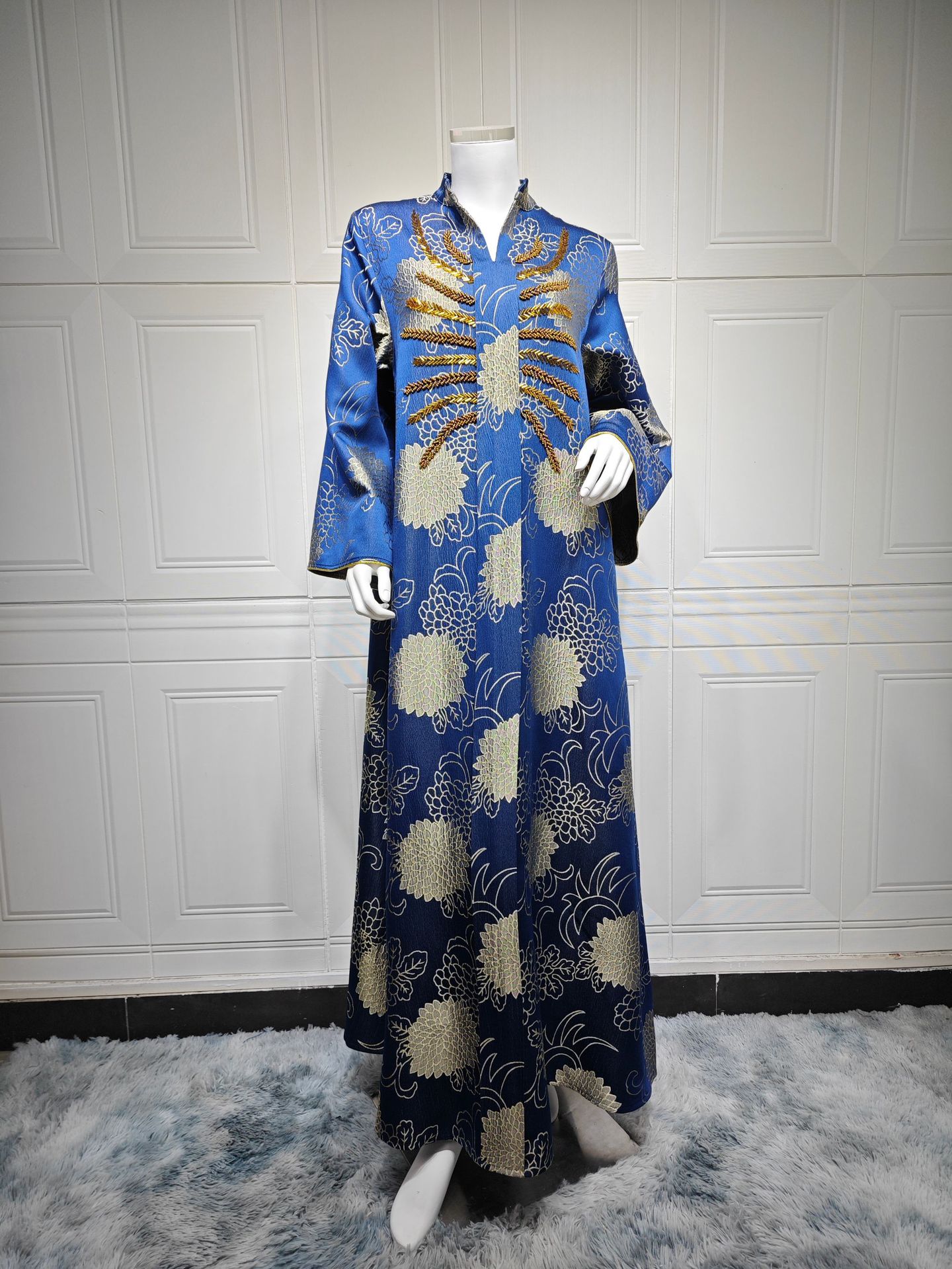 لباس لوکس Abaya Jalabiya AB402 (8) Luxury Abaya Jalabiya Dress AB402 (8)