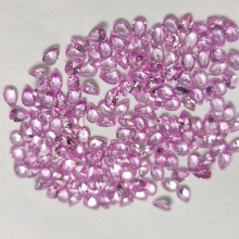 Natural Pink Sapphire Pear Shaped Cutting Loose Stones