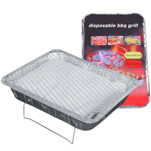 Outdoor disposable barbecue grill