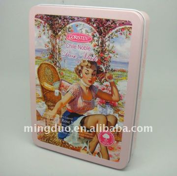 Rectangular tinplate box