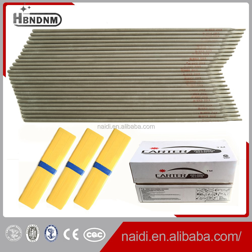 A102 AWS E308-16 stainless steel welding electrode with good welding performance