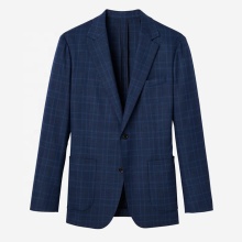 Trend Classic Cobalt Blue Check Plaid Noble Suit