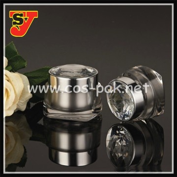 Hot Stamping Cosmetic Jar Gold And Silver