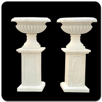 Exterior flower pots natural stone flowerpot for garden