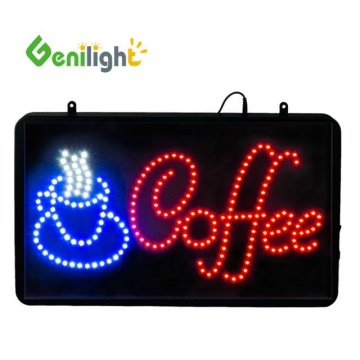 Blue and Red LED Light Coffee Open Sign