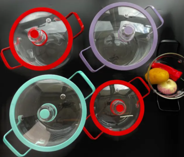 Visualized transparent glass soup pots