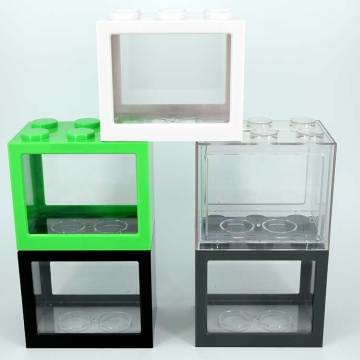 usb mini aquarium with LED light mini fish tanks