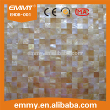 factory free sample yellow shell laminate mosaic retangle MOP shell tile for sale