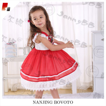 girls exotic print fancy red tulle designs dress