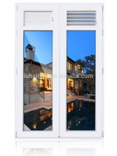 Used commercial glass windows PVC Casement Window with decorative window grill