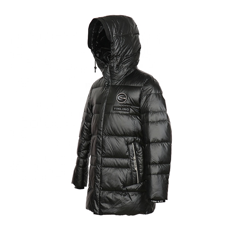 Winter hooded down jackets