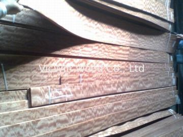 Figured Makore Wood Veneer Sheet Quarter Cut