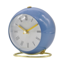 Double Bell Mini Metal Desk Clock - Vintage Alarm Clock for Kids