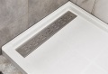 Francuska misek prysznicowy 48 -calowy certyfikowana taca na prysznic