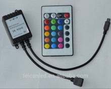 24 key Infrared Remote controller Control for 12V 5050 RGB LED Strip 12V LED Strip light Integrated Circuits Original and New