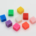 8 * 8MM sin agujero colorido pequeño cubo arcilla polimérica barro arcilla relleno de limo para niños juguetes Diy decoración de la carcasa del teléfono