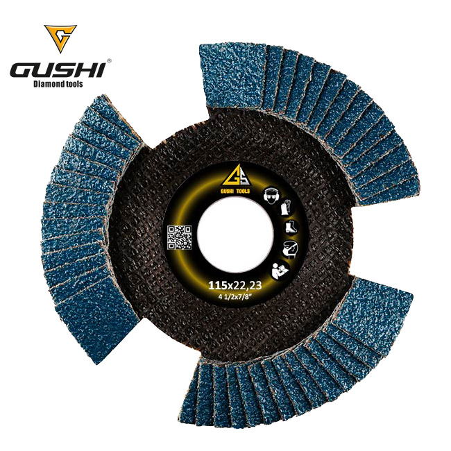 High performance 115mm*22.23mm Unique series Flap disc for Stainless steel, Steel