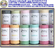 100% natural cotton black bakers twine , black twine string , black and white bakers twine