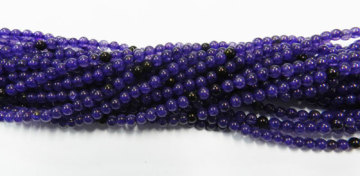 Natural Strand Amethyst Round Smooth Beads Gemstone