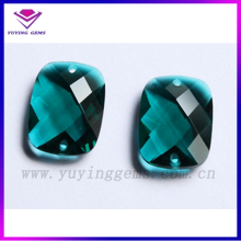 Green Special Shape Gems Faceted Flat Back Glass Gems