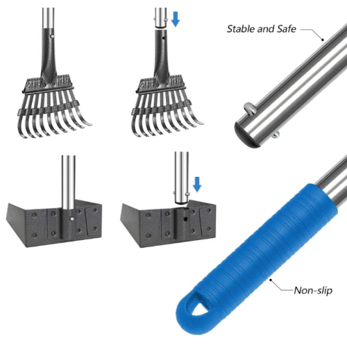 Lange handvat PET POP-lade en rake set