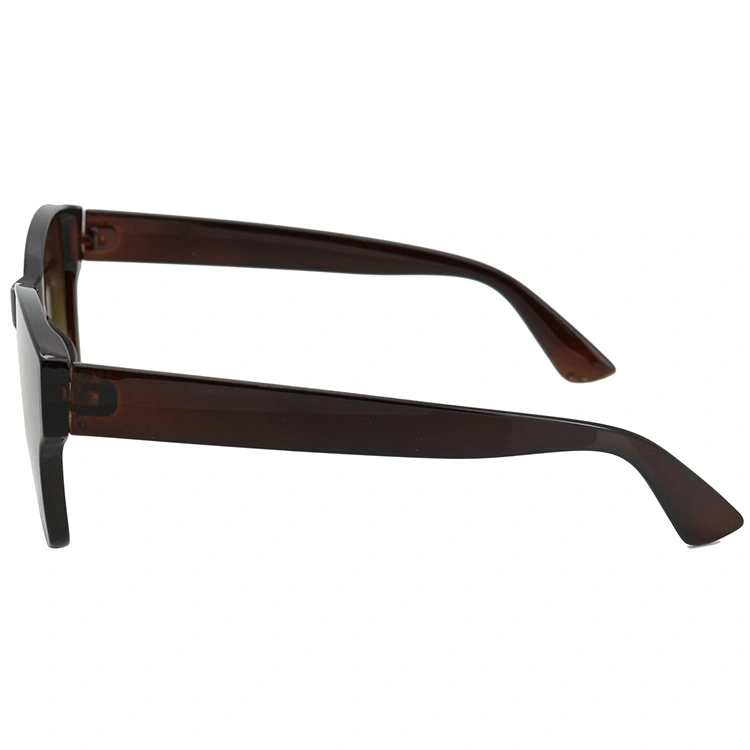 2020 Latest Simple Transparent Brown UV400 Fashion Sunglasses