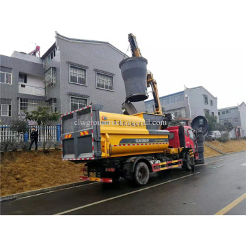 Camion à ordures compressé de type élévateur