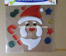 Christmas window decal gel sticker Custom Window Gel Stickers; House Window Sticker