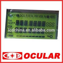 Segment STN Yellow-Green Positive Transflective pins connector LCD Display