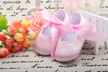 Baby Girl Pink Slip On Ballet Flat Baby Shoes