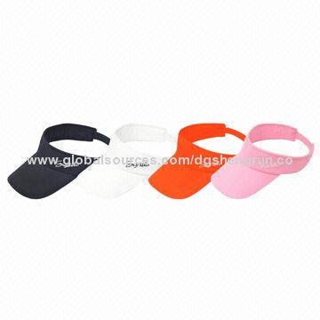 100% Cotton Topless Sun Caps, Comes in Various Colors