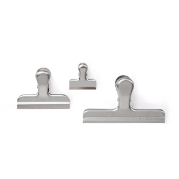 Stainless Steel Chip Clips, 3 Pieces Set in Three Sizes for Food Storage