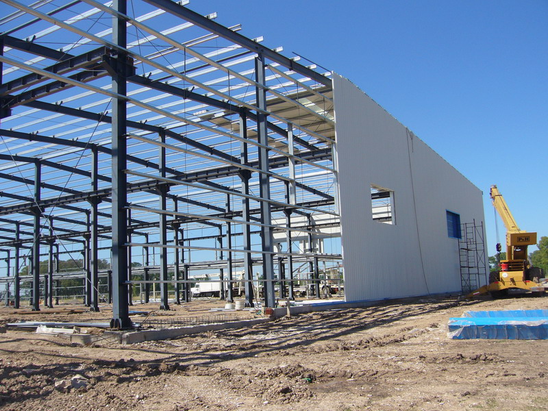 Steel frame droppshipping garage demountable steel structure shed