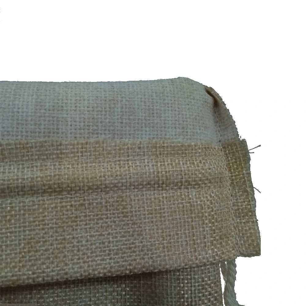 Qingdao Factory Silk Screen Printing Hemp Cotton Line Cotton Blending Drawstring Pouch Shopping Bag