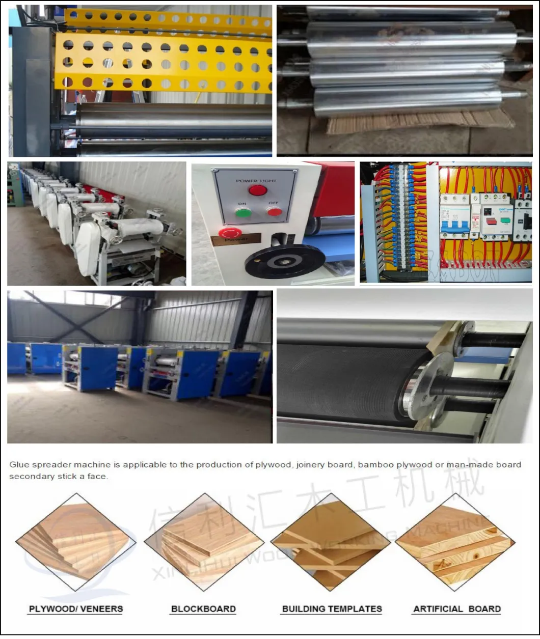 Plywood Veneer, Wood Skin Glue Spreader Machine, Top and Bottom Glue Spreader Machine, PUR Roller Coater Woodworking Machinery with Wood Glue PVA Wood Glue