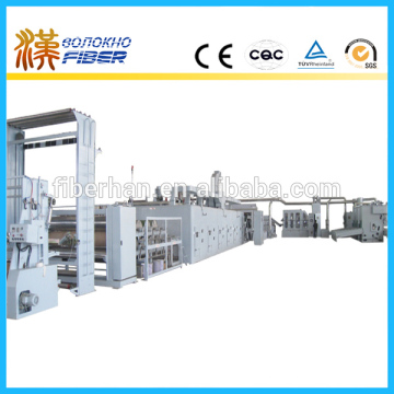 nonwoven cleaning scouring pad production line, nonwoven cleaning pad making line