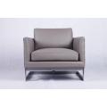 Milo baughman leather lounge chair