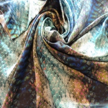 19mm Custom Printed Italian Charmeuse Silk Fabric