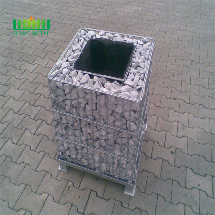 Galvanized welded gabion box wall