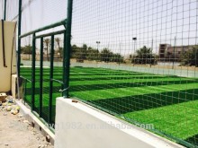 man made grass for soccer field