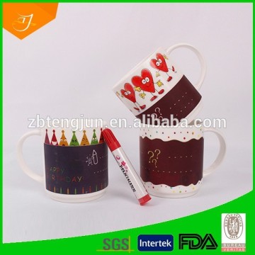 porcelain colour change drawing mug