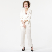 Off white linen Casual Suit Blazer